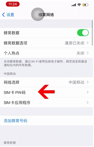 鄂温克苹果14维修网分享如何给iPhone14的SIM卡设置密码 