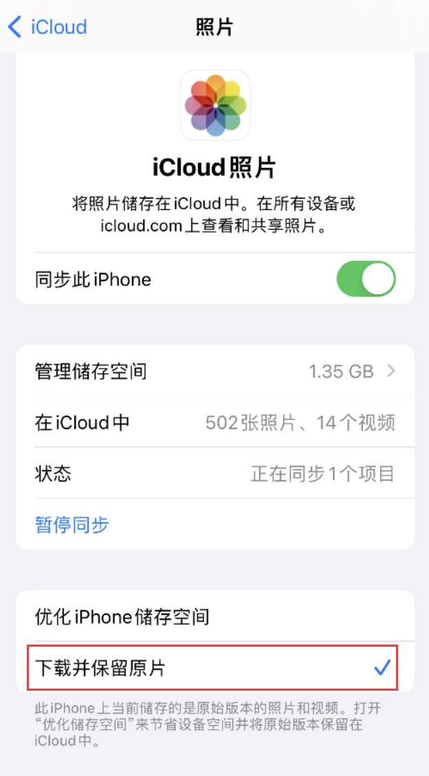 鄂温克苹果手机维修分享iPhone 无法加载高质量照片怎么办 