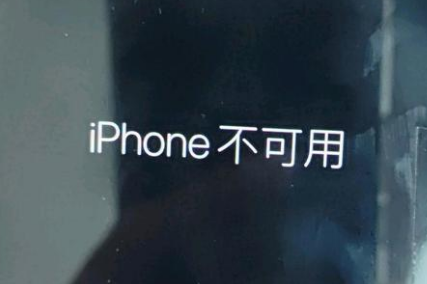 鄂温克苹果服务网点分享锁屏界面显示“iPhone 不可用”如何解决 