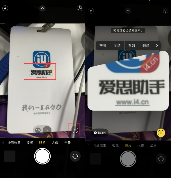 鄂温克苹果手机维修分享升级iOS 16后如何通过相机翻译文本 