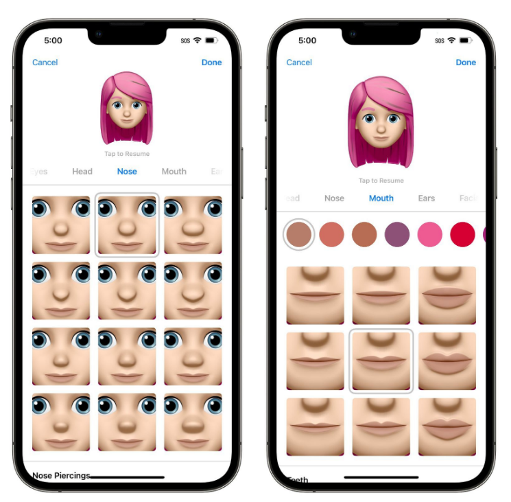 鄂温克苹果手机维修分享​iOS 16中的拟我表情有了哪些变化和升级 